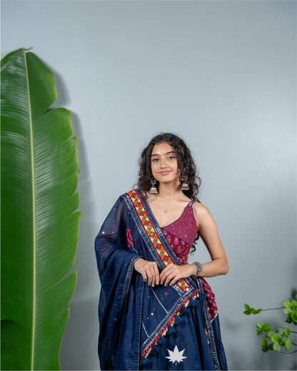 Marron Plum Chaniya Choli