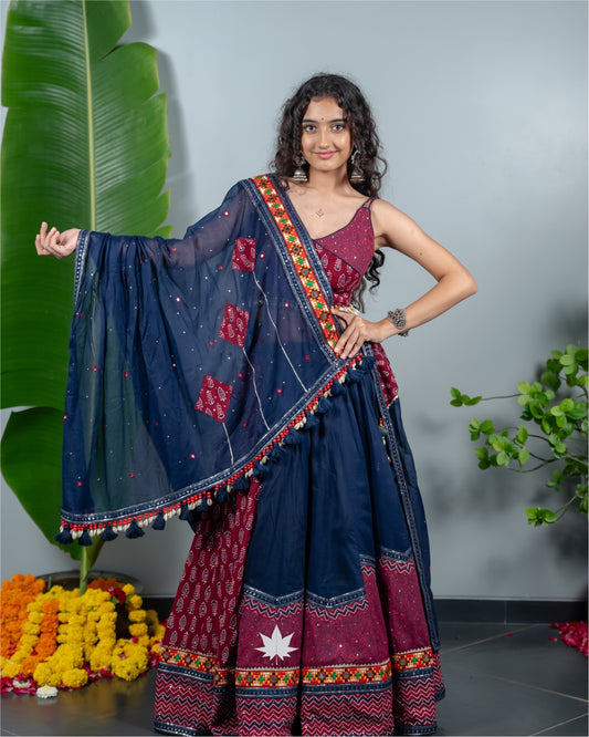 Marron Plum Chaniya Choli