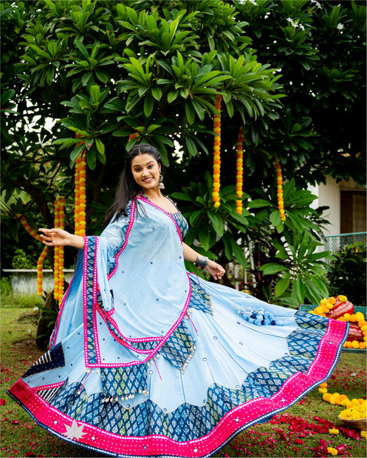 Tribal Royality Multi-Patchwork Chaniya Choli set