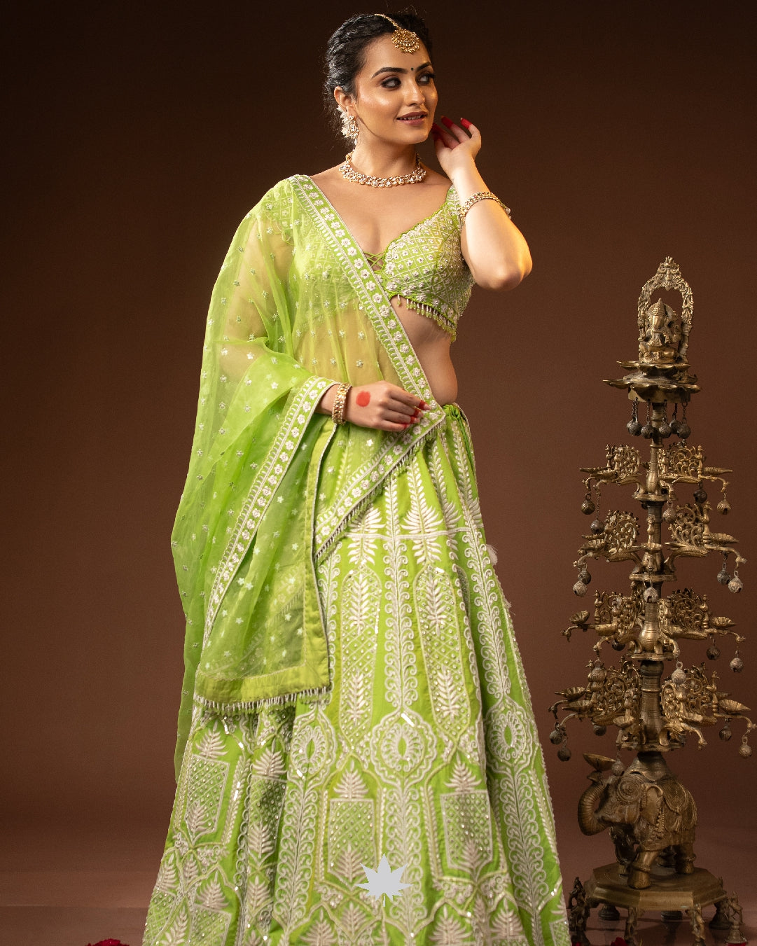 Green Lumina Luxe Lehenga