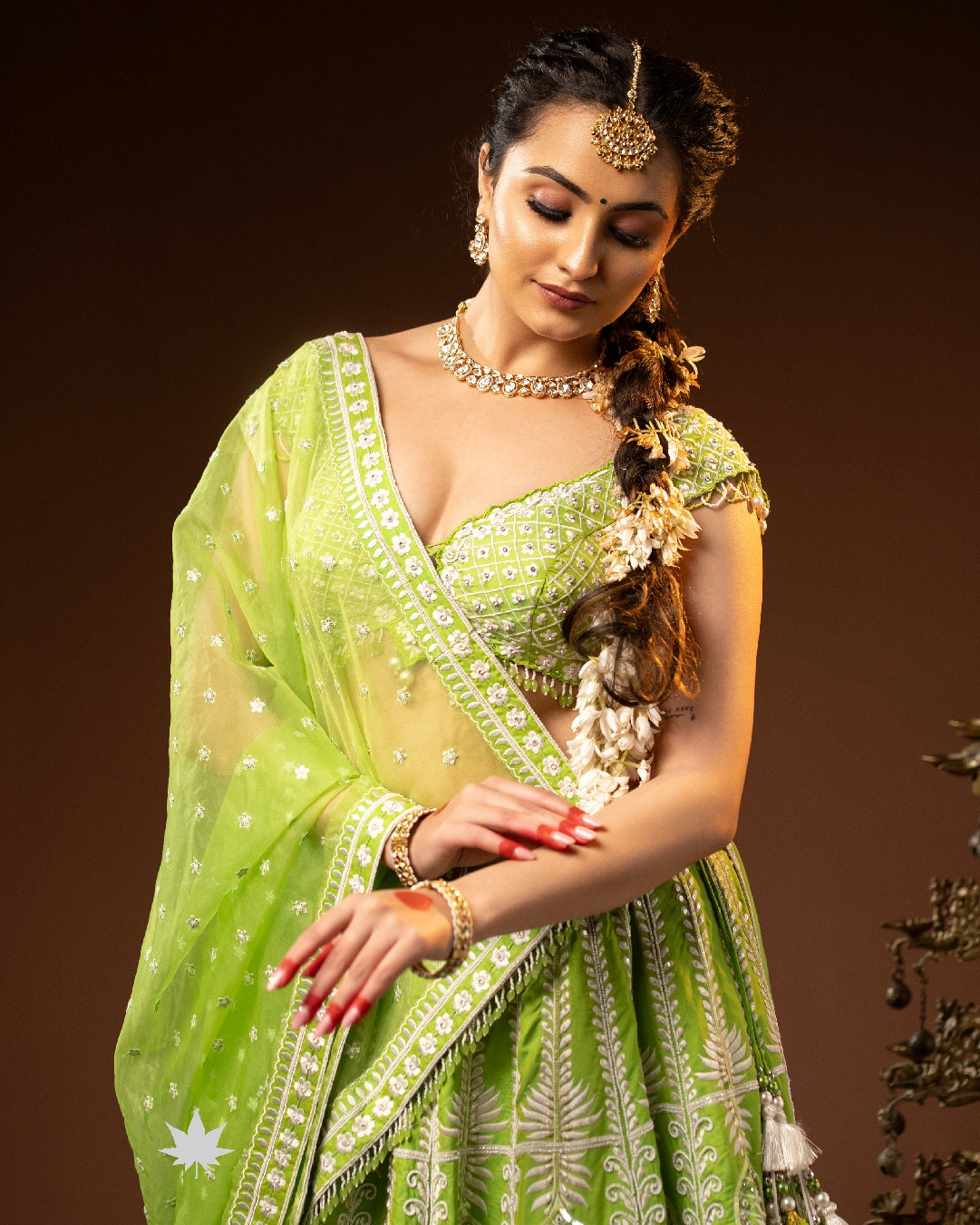 Green Lumina Luxe Lehenga