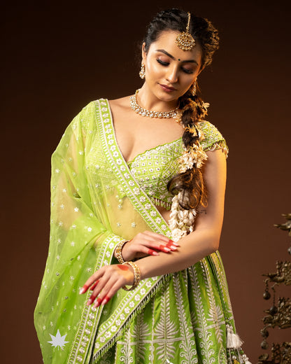 Green Lumina Luxe Lehenga