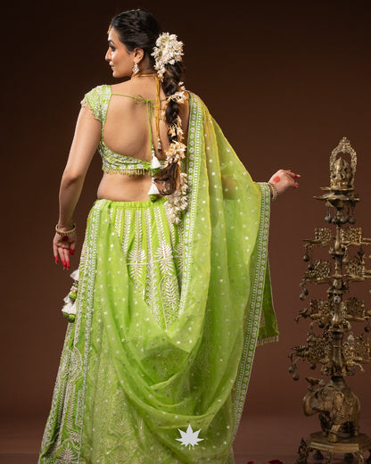 Green Lumina Luxe Lehenga