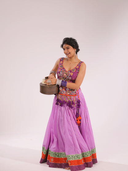 Lavender Rangsaaz | Handcrafted Heritage Chaniyacholi