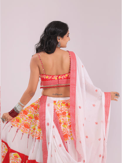 Kesar Gulabi Rajwadi | Premium Cotton Chaniya Choli