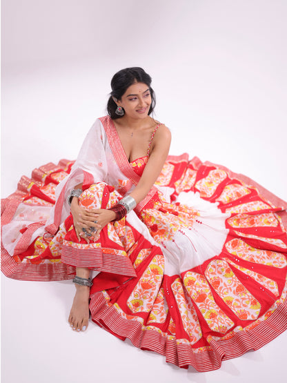 Kesar Gulabi Rajwadi | Premium Cotton Chaniya Choli