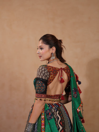 Rangrez Multi-Colour Patchwork | Heritage Chaniyacholi