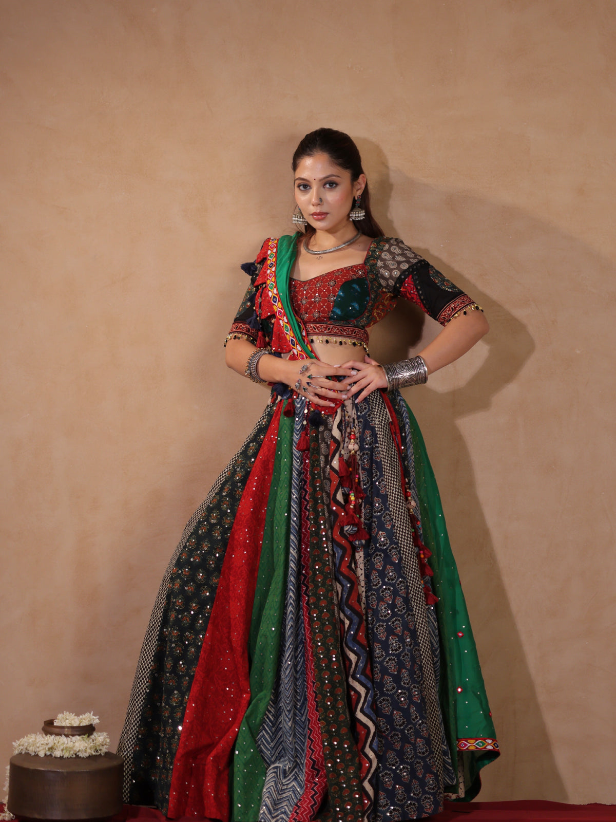 Rangrez Multi-Colour Patchwork | Heritage Chaniyacholi