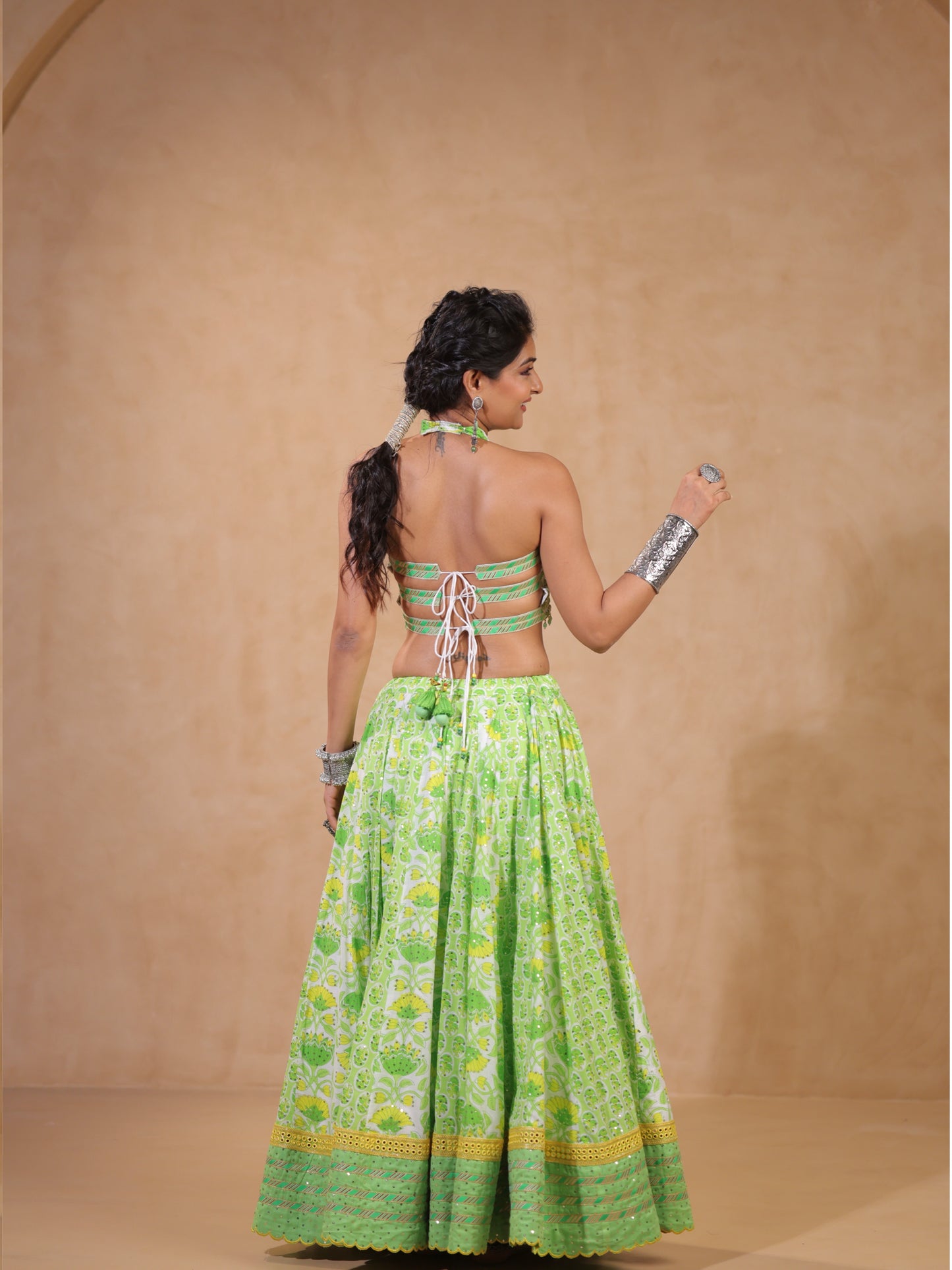 Pista Green White Fusion | Heritage Chaniyacholi