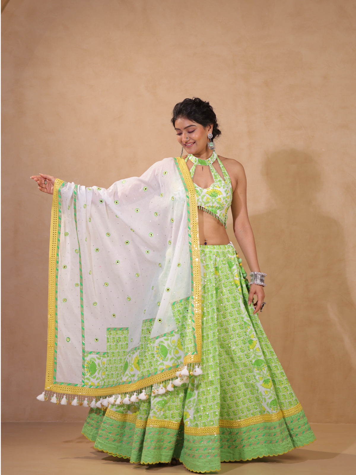 Pista Green White Fusion | Heritage Chaniyacholi