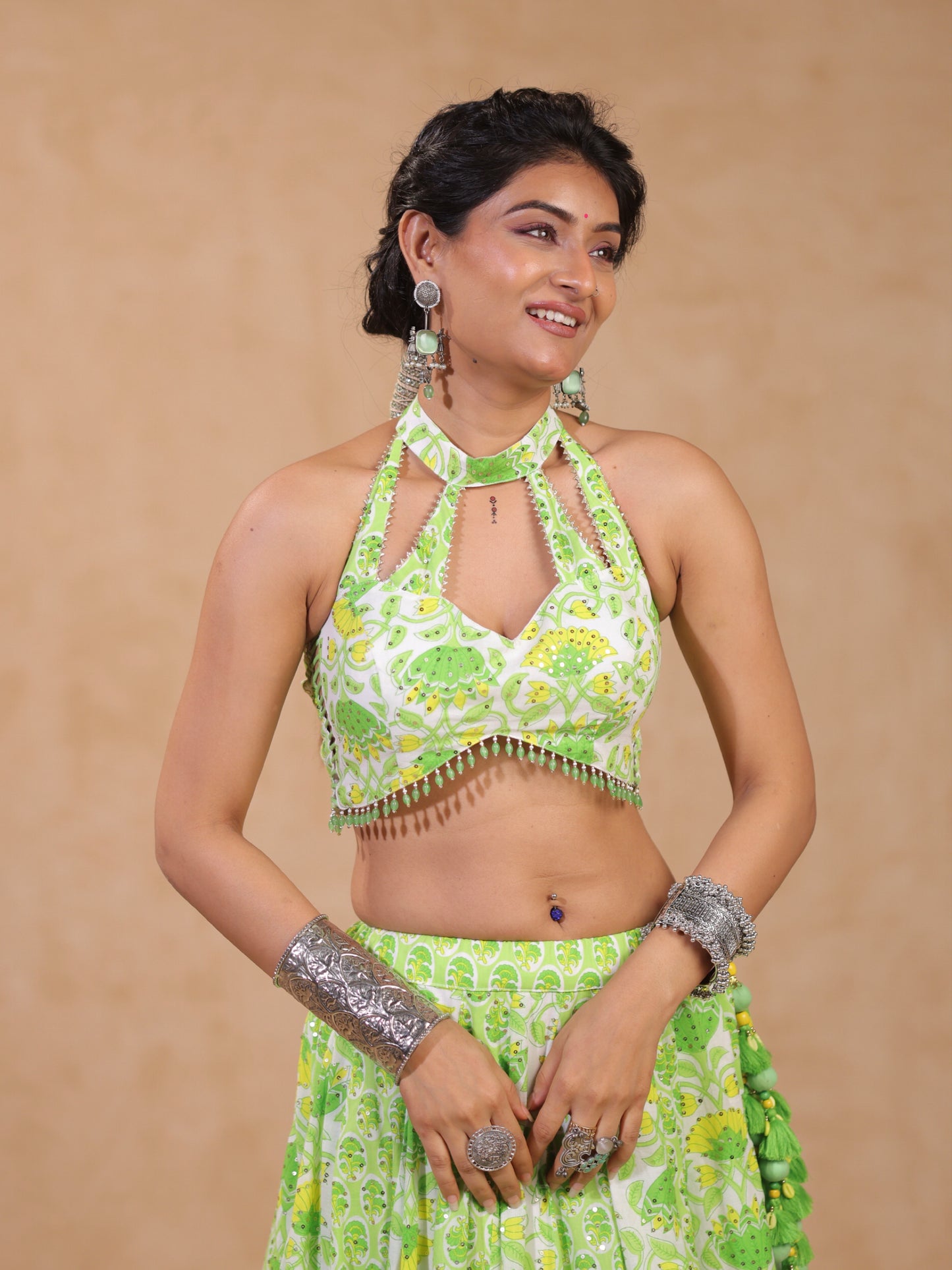 Pista Green White Fusion | Heritage Chaniyacholi