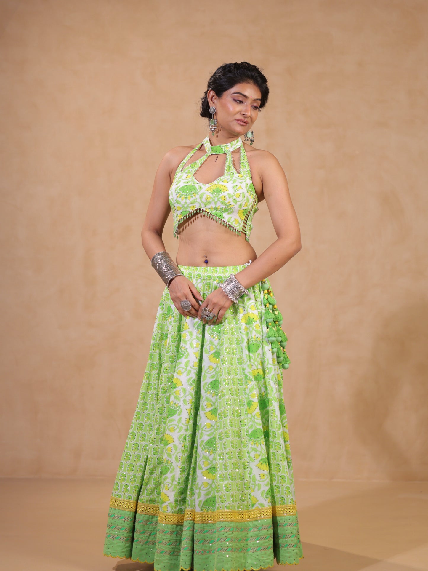 Pista Green White Fusion | Heritage Chaniyacholi