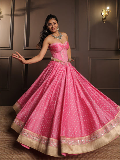 Gulabi Powder Pink Rangrez | Heritage Chaniyacholi