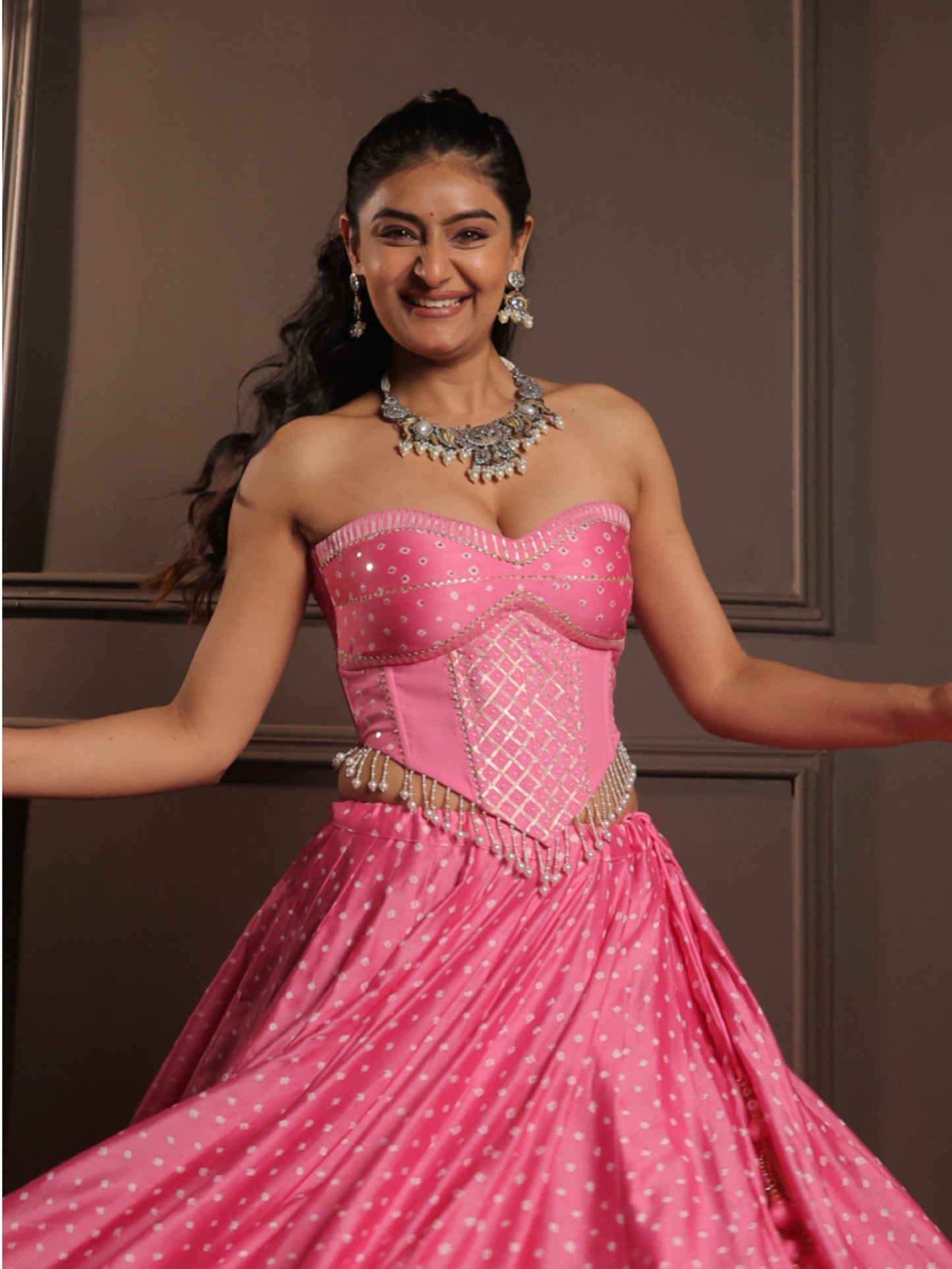 Gulabi Powder Pink Rangrez | Heritage Chaniyacholi