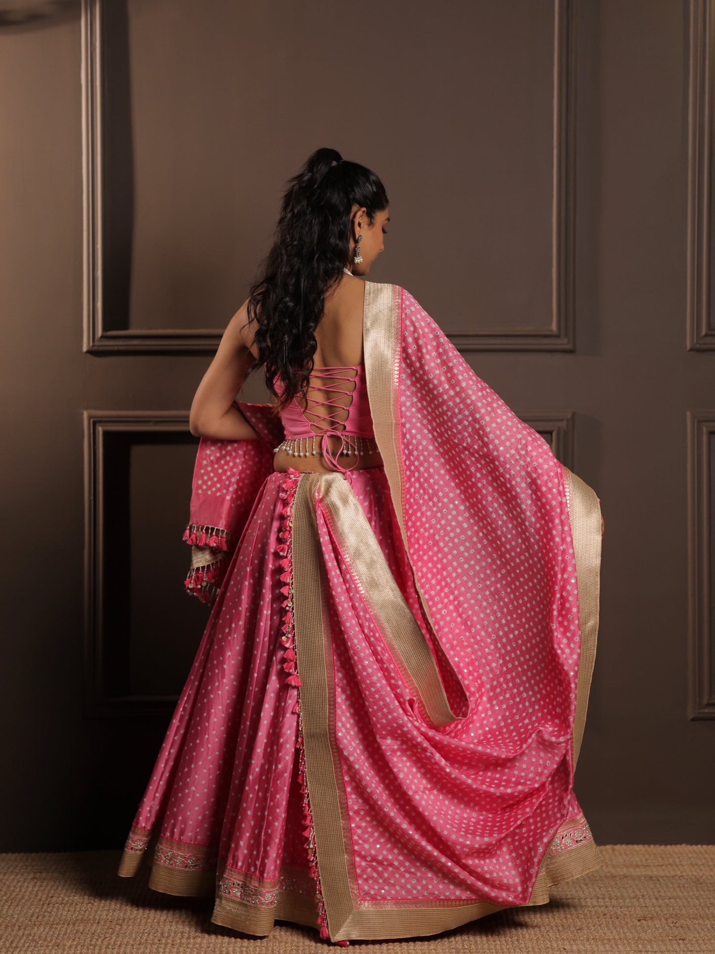 Gulabi Powder Pink Rangrez | Heritage Chaniyacholi