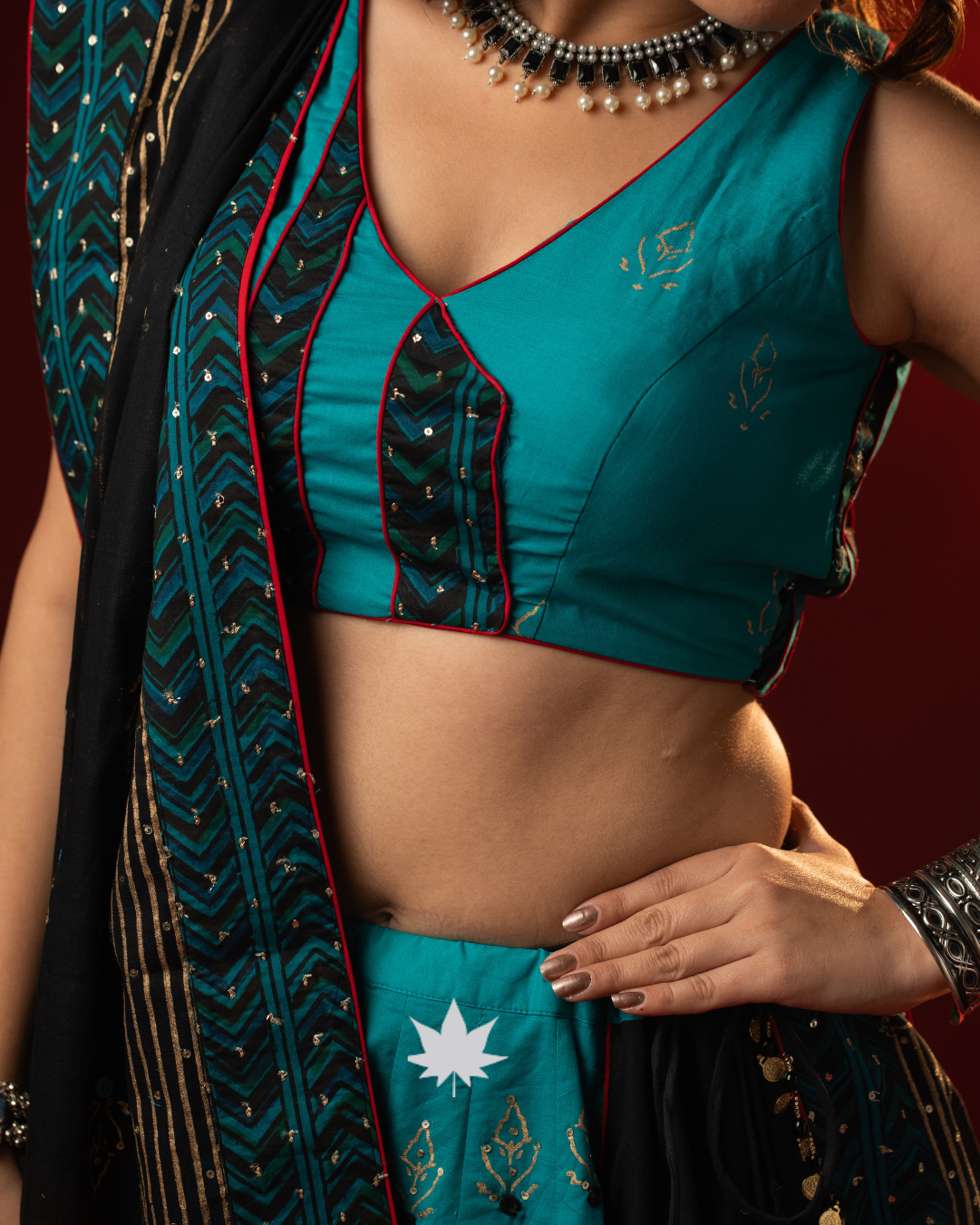 Turquoise Taal Festive Chaniya Choli Set