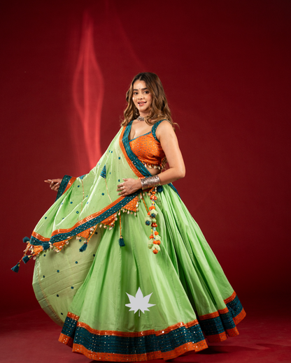Leher-e-Hari | Premium Chaniya Choli