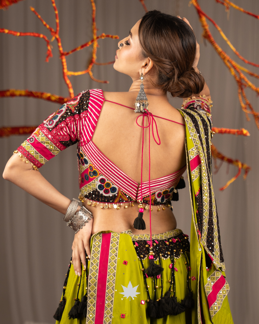 Pista Rangrez | Premium Heritage Navratri Chaniya Choli