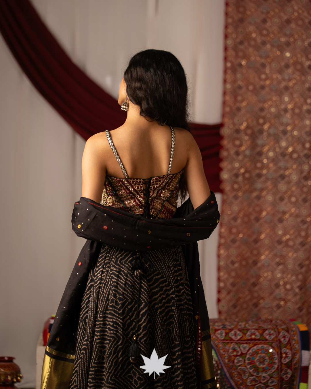 Designer Black Bandhani Chaniya Choli