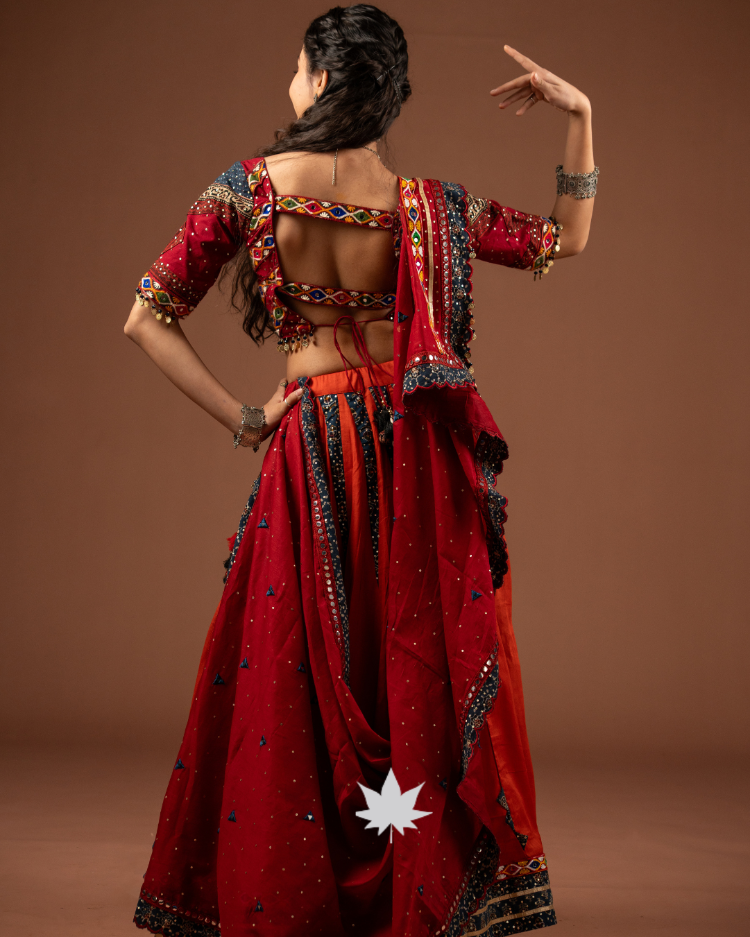 Ajrakh Taal Handcrafted Festive Chaniya Choli