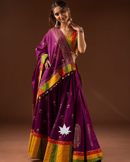Baiguni Raas Handcrafted Festive Chaniya Choli
