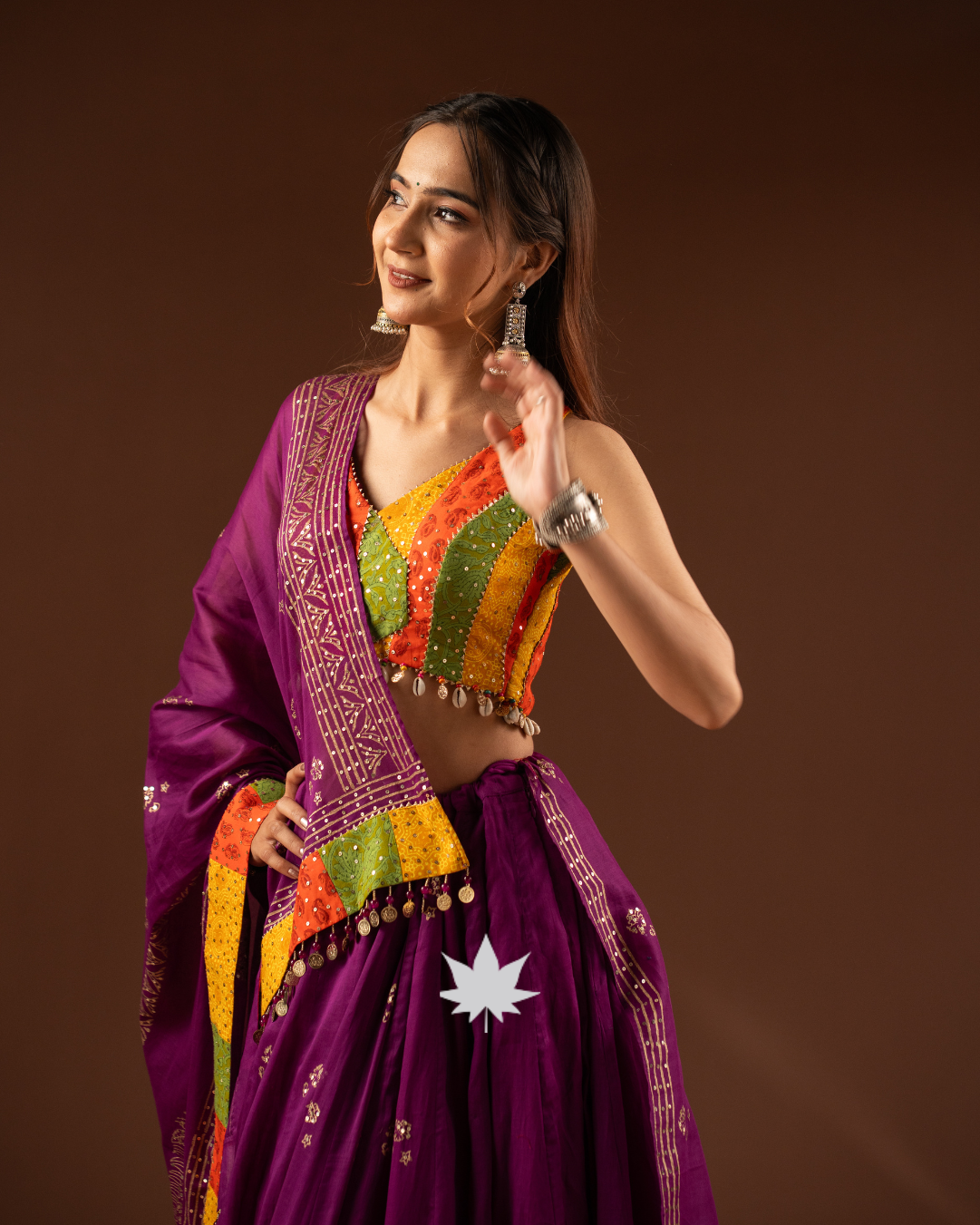 Baiguni Raas Handcrafted Festive Chaniya Choli