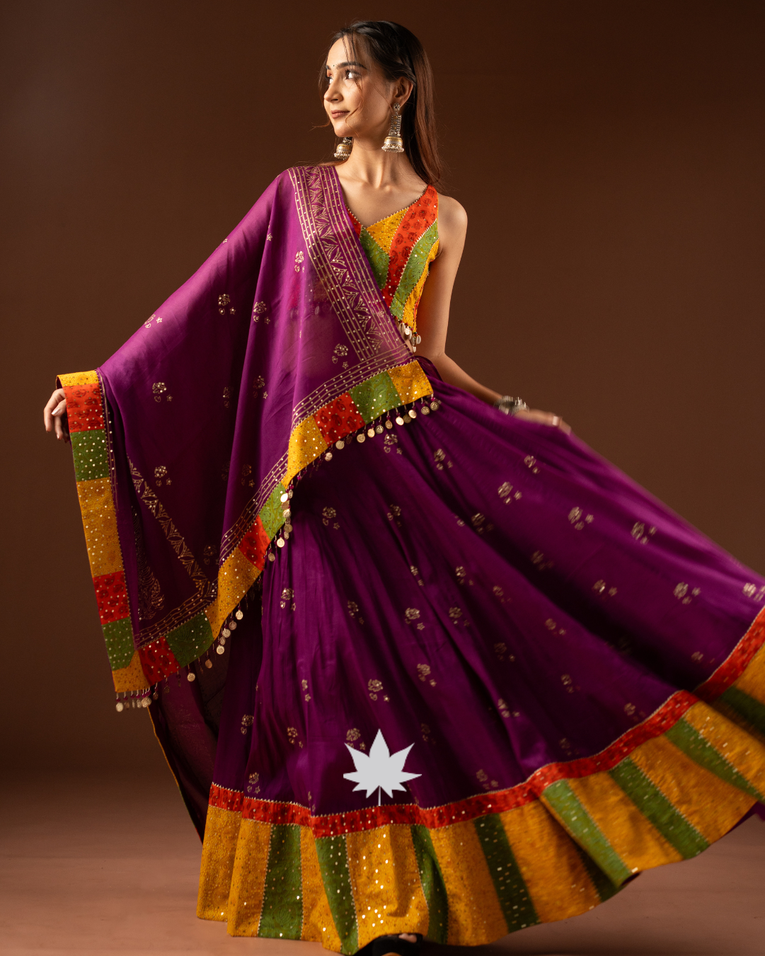 Baiguni Raas Handcrafted Festive Chaniya Choli
