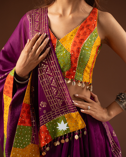 Baiguni Raas Handcrafted Festive Chaniya Choli