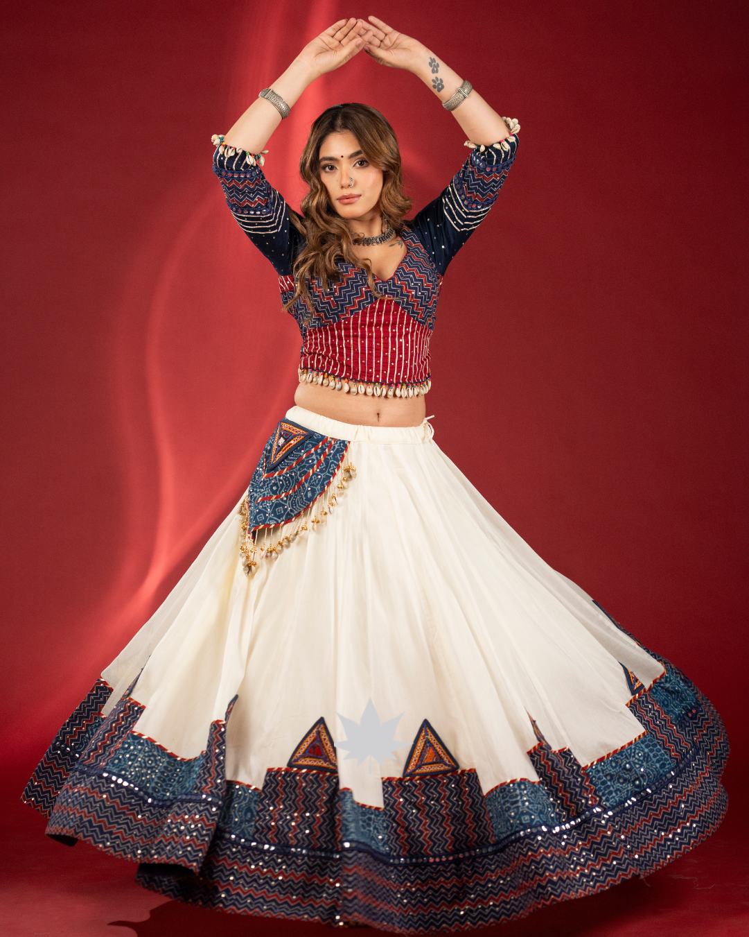 Shwet Raas | Designer Navratri Chaniya Choli