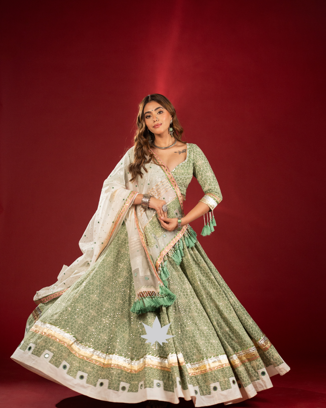 Pista Noor | Premium Garba Chaniya Choli
