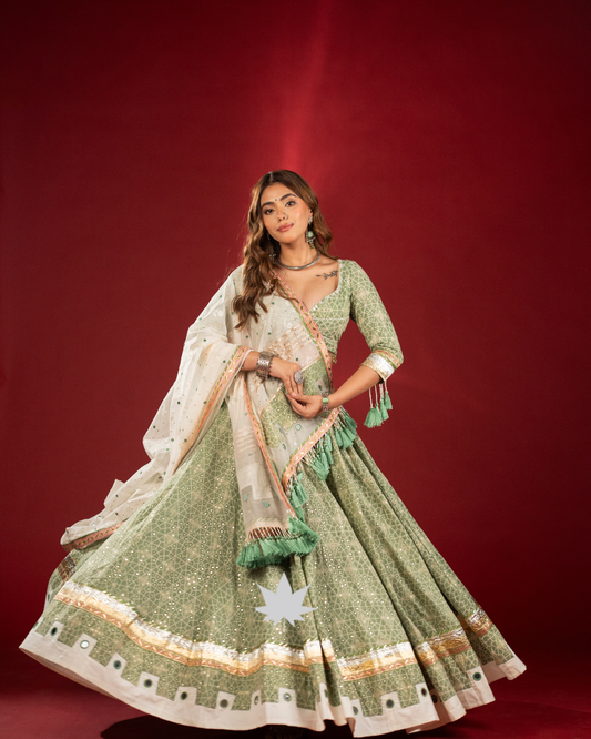 Pista Noor | Premium Garba Chaniya Choli