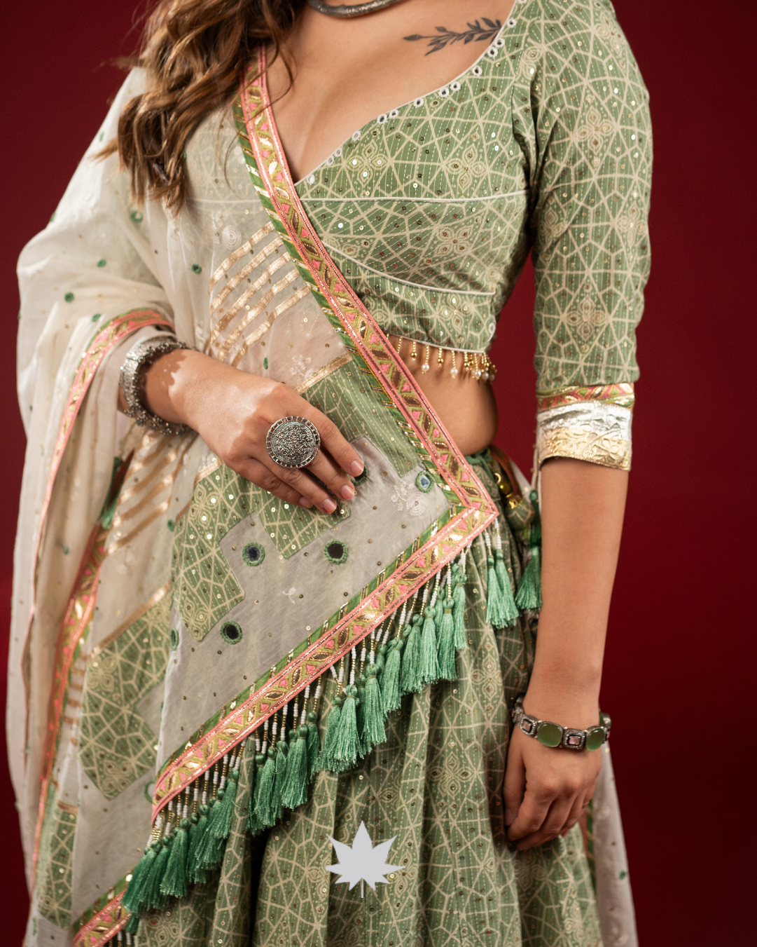 Pista Noor | Premium Garba Chaniya Choli