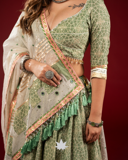 Pista Noor | Premium Garba Chaniya Choli