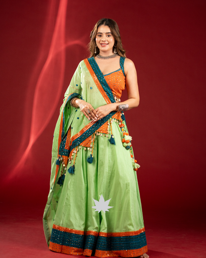 Leher-e-Hari | Premium Chaniya Choli