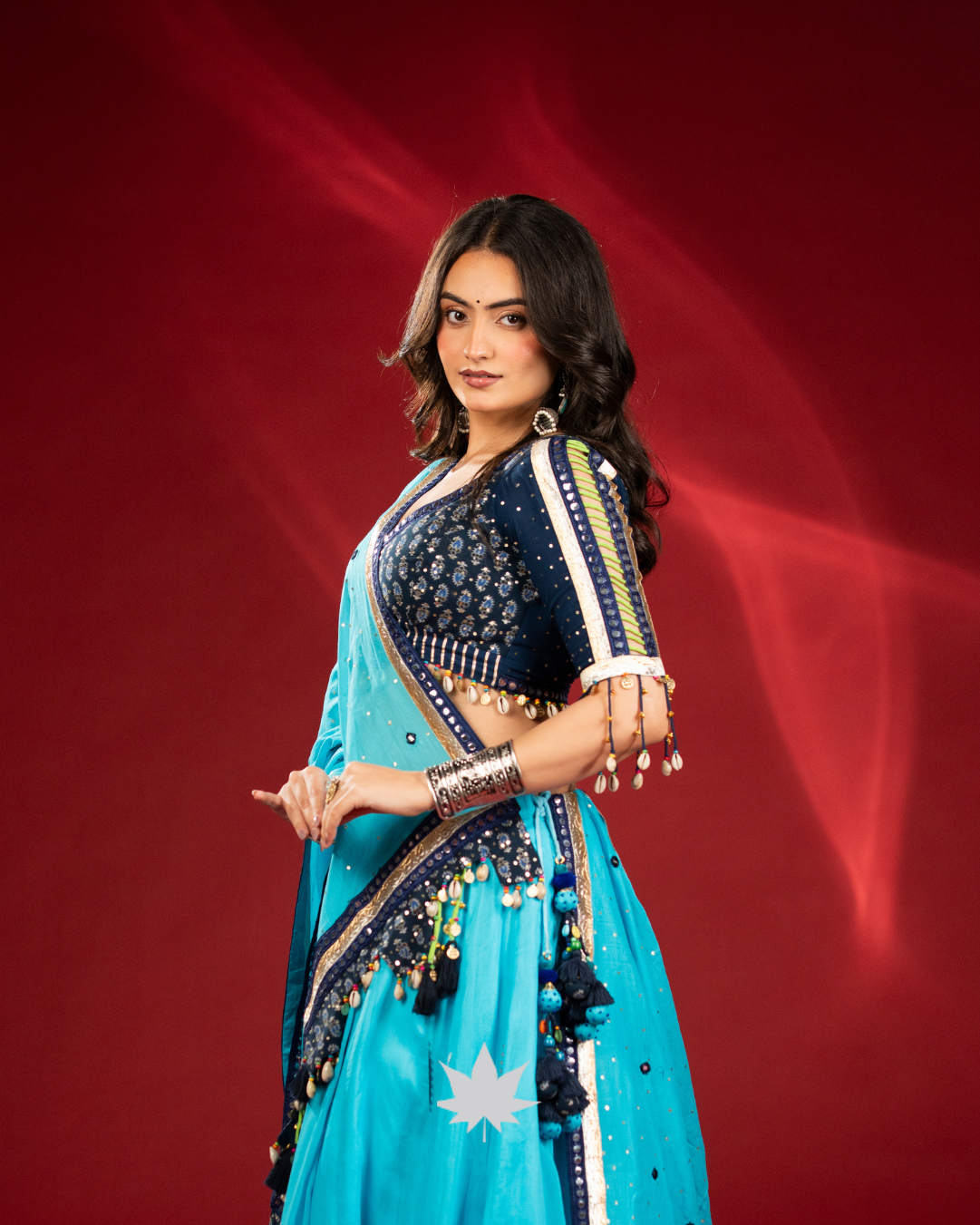 Turquoise Raag | Premium Garba Chaniya Choli