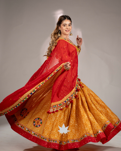 Sunheri Jashn | Designer Navratri Chaniya Choli