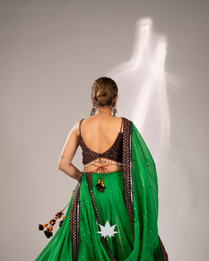 Emerald Raas | Designer Garba Chaniya Choli