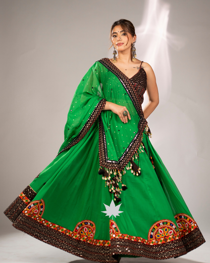 Emerald Raas | Designer Garba Chaniya Choli