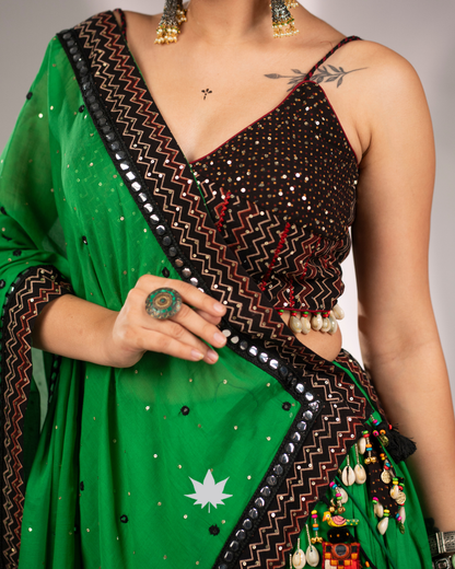 Emerald Raas | Designer Garba Chaniya Choli