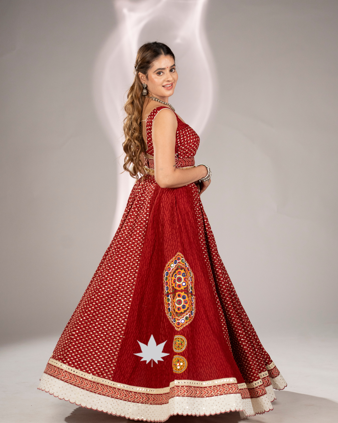Laal Leher | Designer Navratri Chaniya Choli