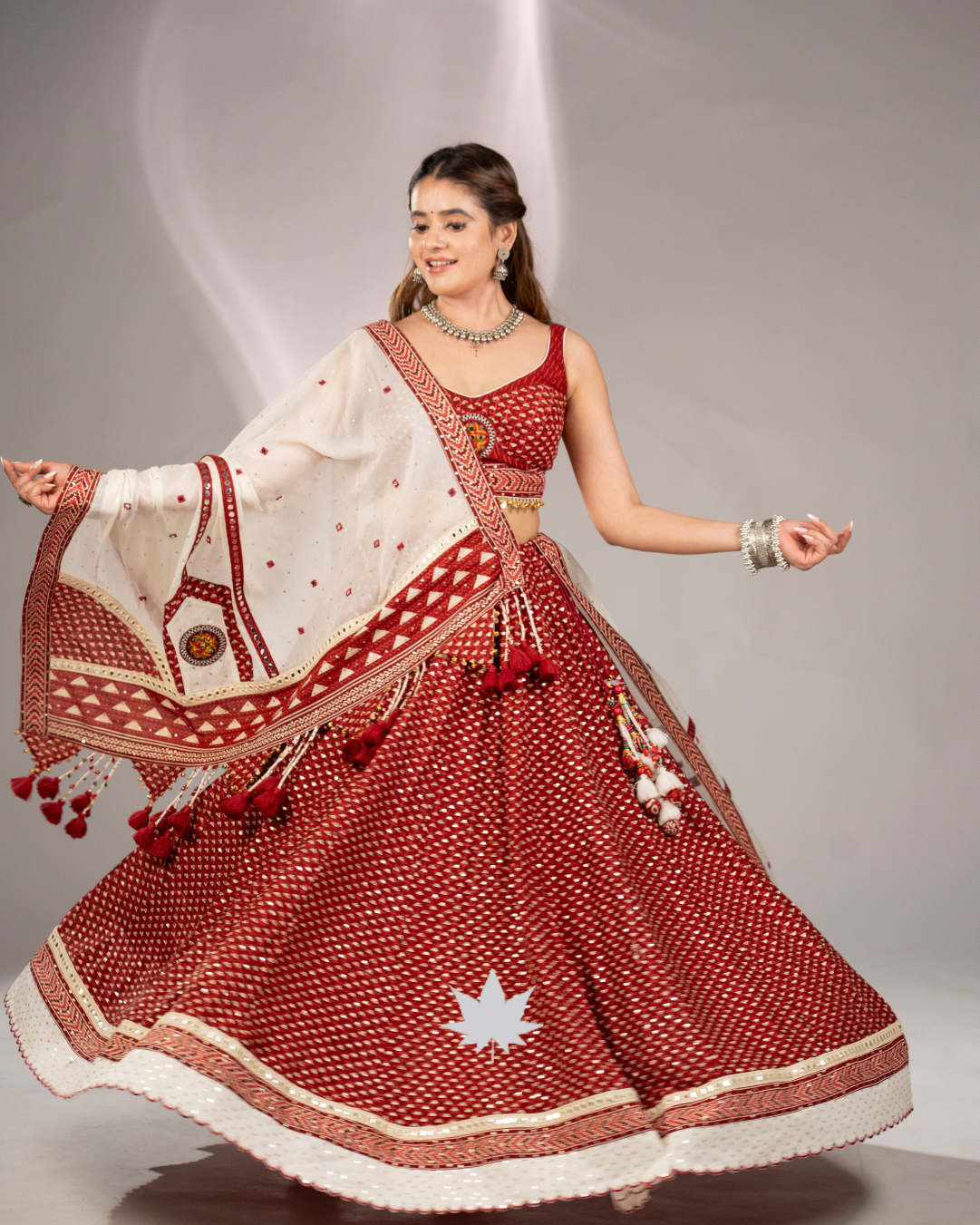Laal Leher | Designer Navratri Chaniya Choli