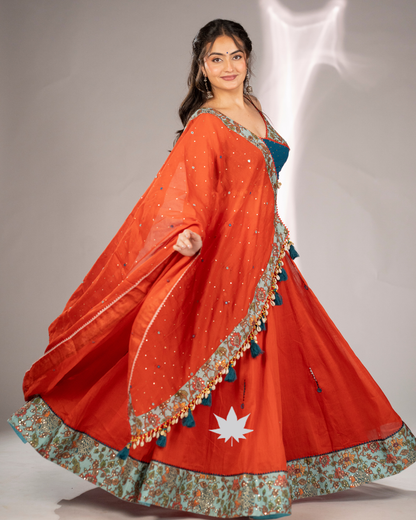 Kesariya Noor | Designer Navratri Chaniya Choli