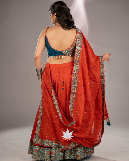 Kesariya Noor | Designer Navratri Chaniya Choli