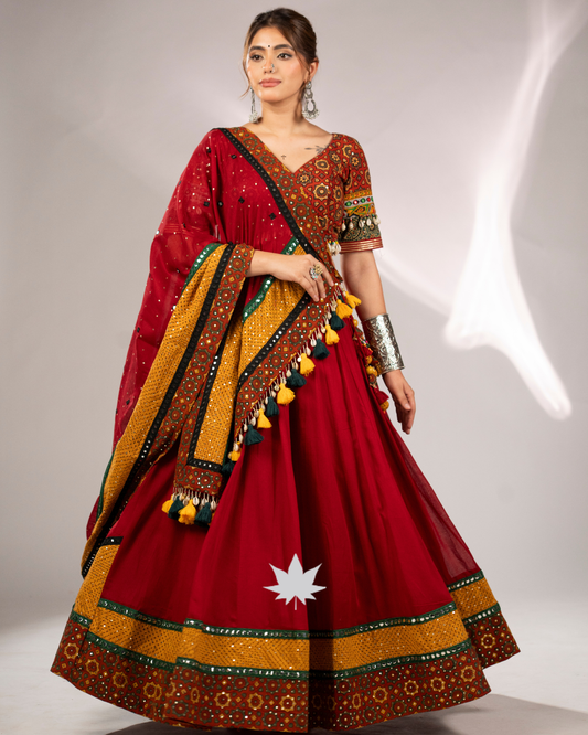 Kesariya Raas | Premium Navratri Chaniya Choli
