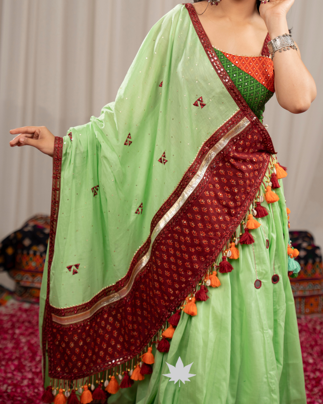 Hara Gulal | Designer Navratri Chaniya Choli