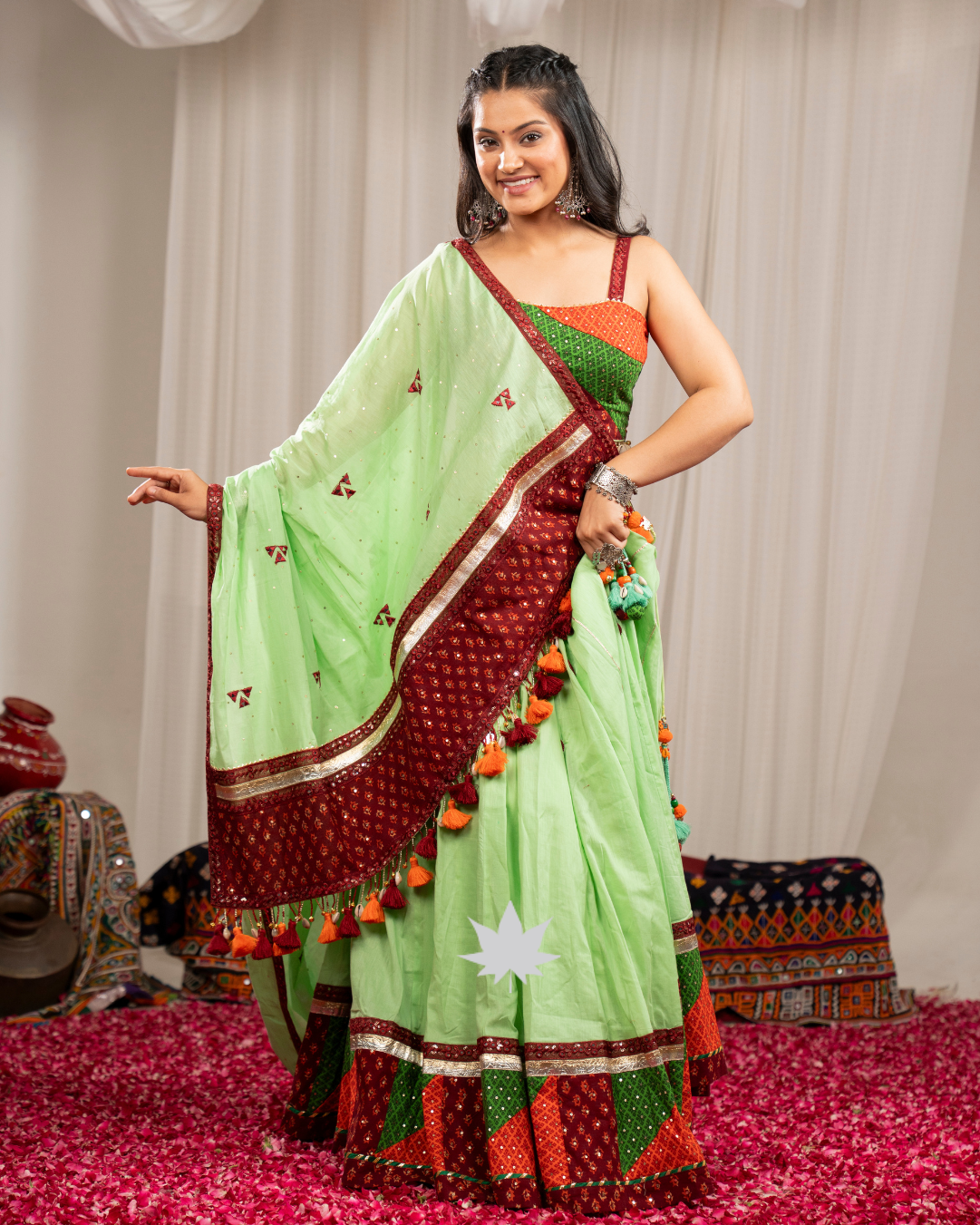 Hara Gulal | Designer Navratri Chaniya Choli