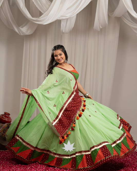 Hara Gulal | Designer Navratri Chaniya Choli