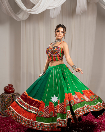 Emerald Rang | Premium Navratri Chaniya Choli