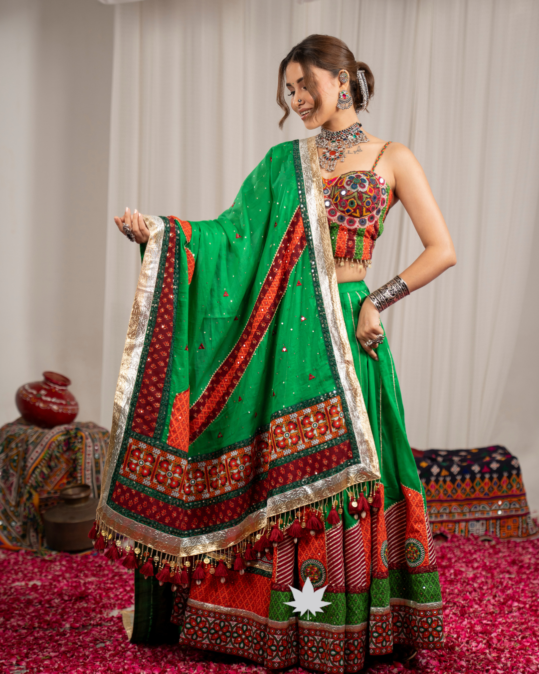 Emerald Rang | Premium Navratri Chaniya Choli