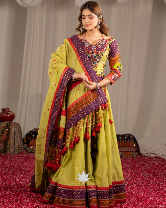 Hari Jashn Royale | Premium Heritage Navratri Chaniya Choli